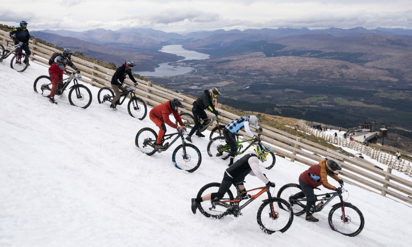 GALLERY Hundreds Of Cyclists Brave Snow For MacAvalanche Descent