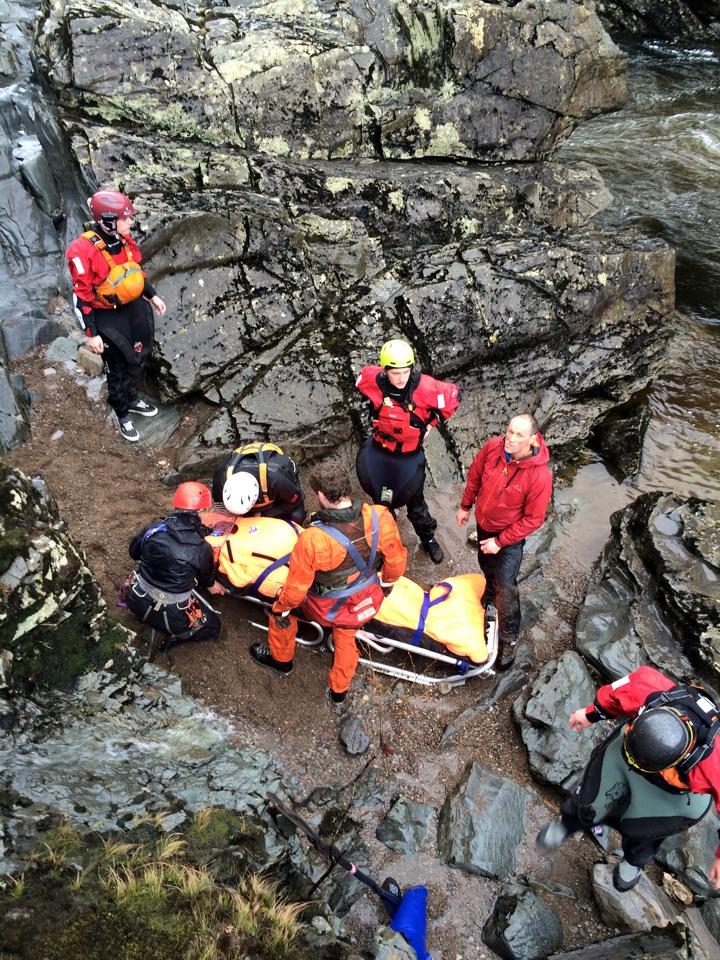 VIDEO: Kayaker airlifted to hospital from Lochaber gorge