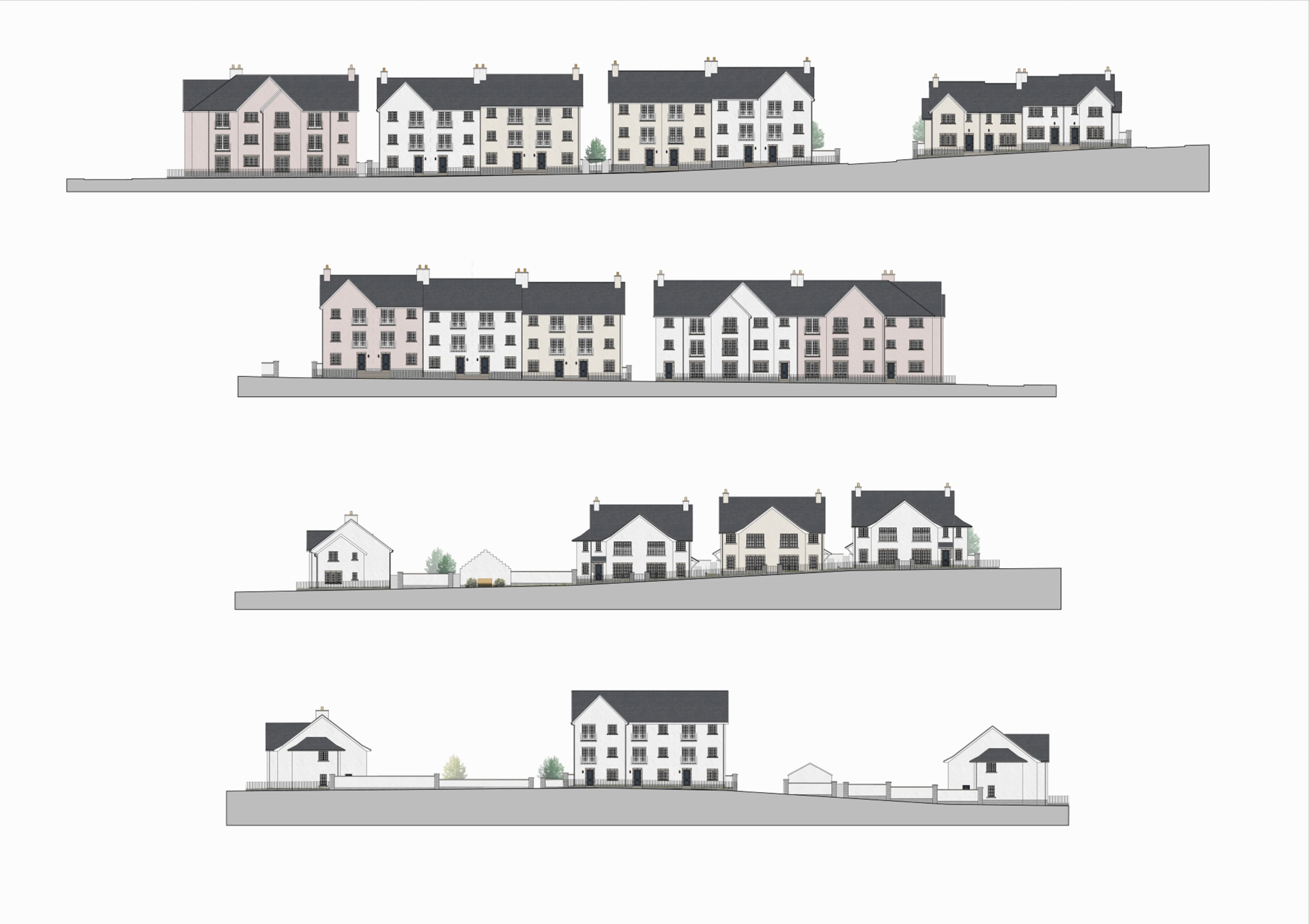 Cala Homes Unveils Plans For 70 New Homes In Bridge Of Don   10524 P009 Street Elevations Press Edit 