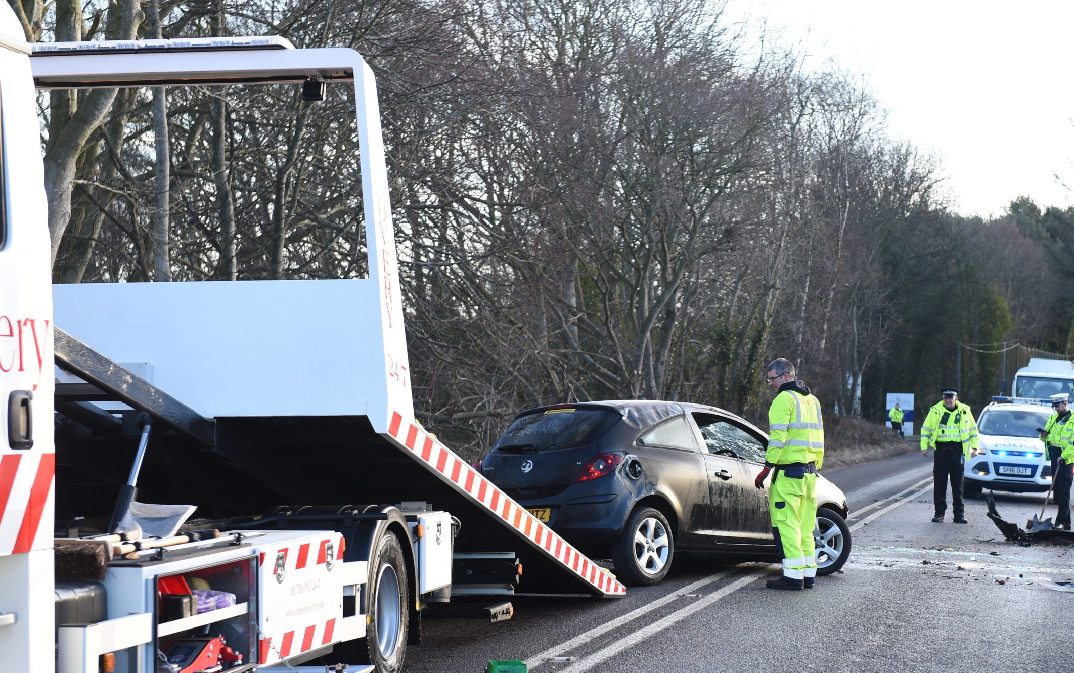 Aberdeen road reopens following car crash