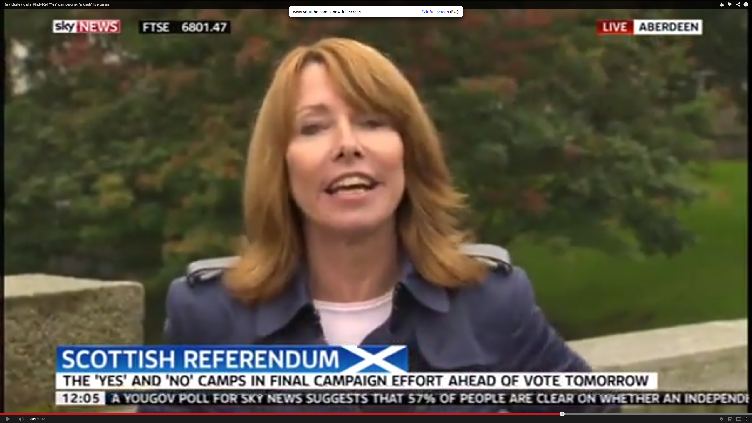 VIDEO: Watch Sky News' Kay Burley Caught Swearing At Yes Voter In Live ...