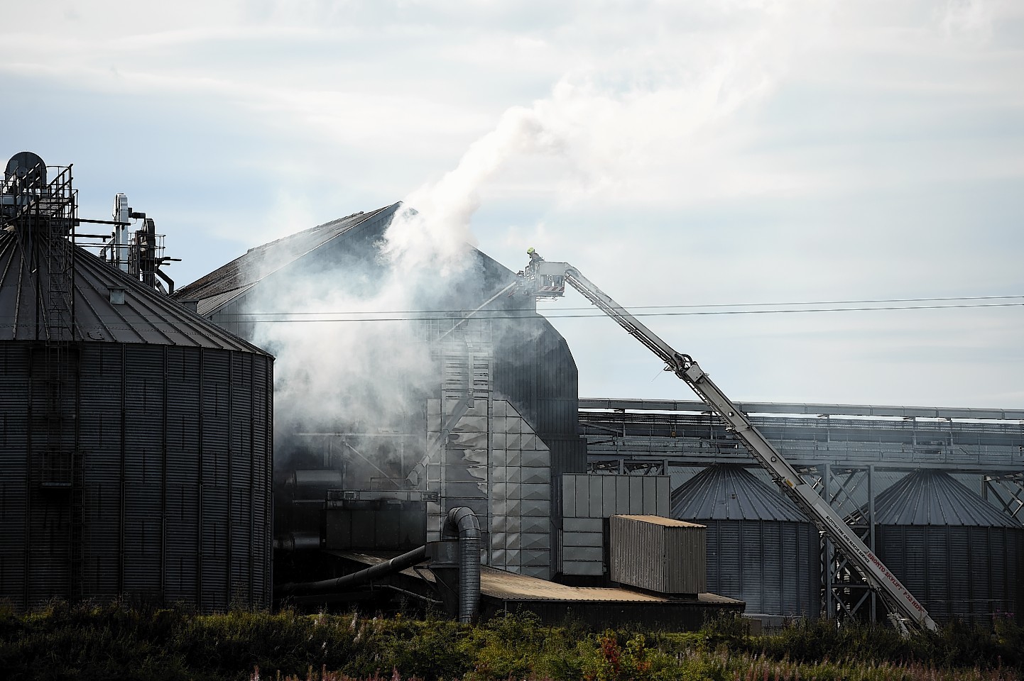 Firefighters spend nine hours tackling grain silo blaze | Press and Journal