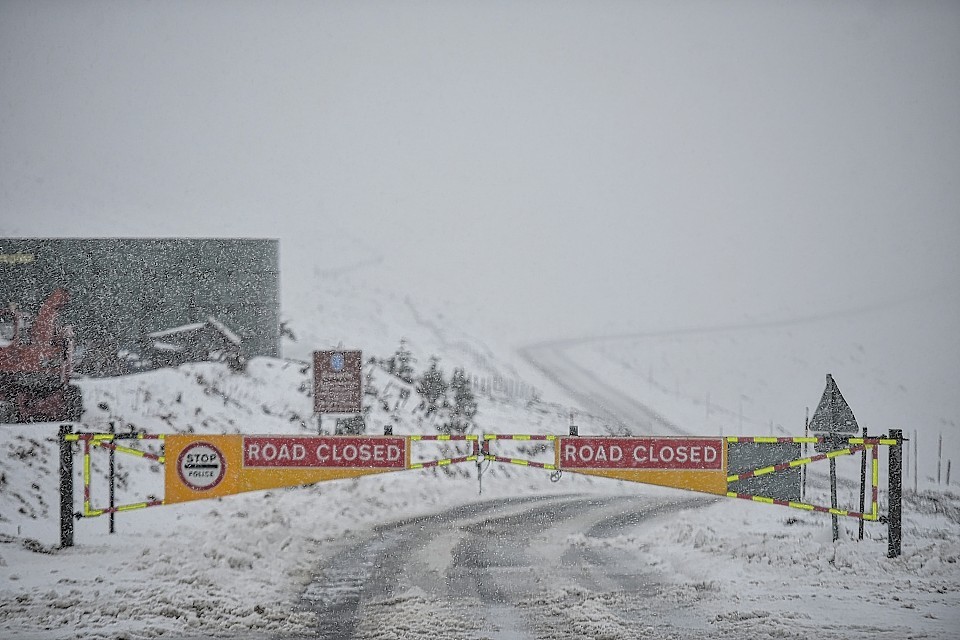 North east road closed due to snow