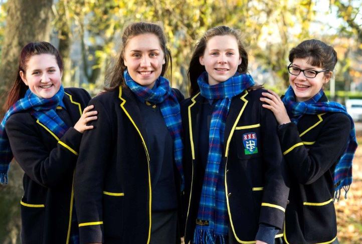 Pupils create terrific tartan for school anniversary
