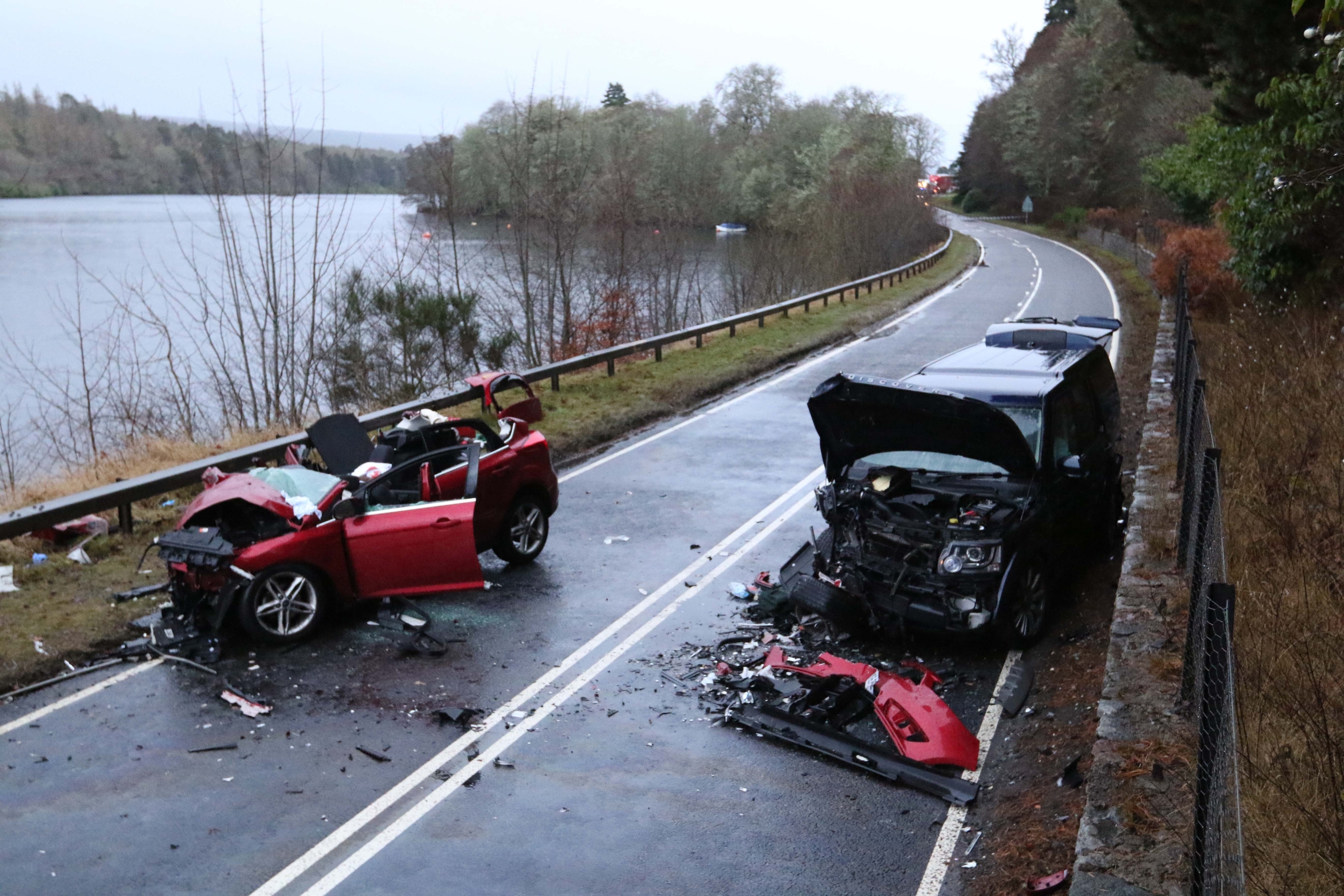 Woman 79 dies after two car crash on A82