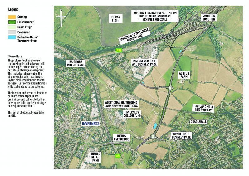 Ground investigation works to start for A96 link road plan in Inverness ...