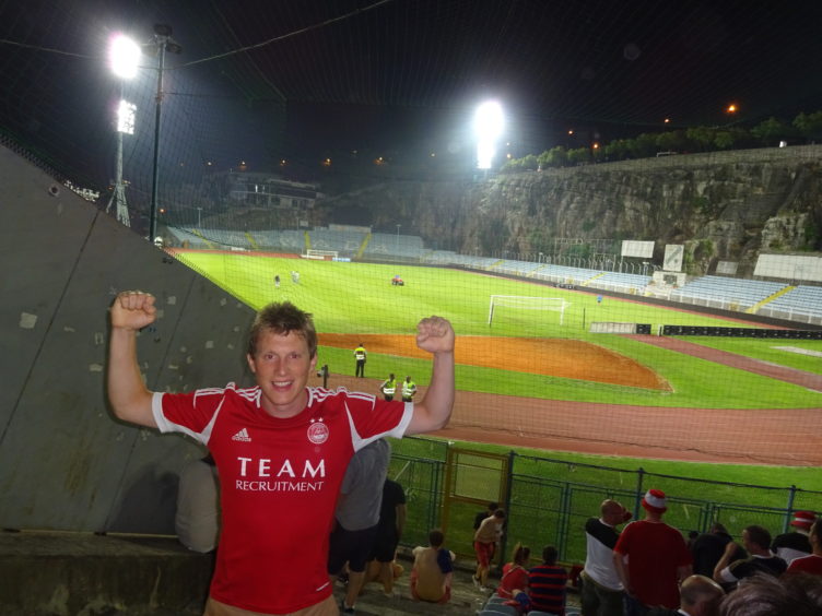 Summer joke becomes reality for Aberdeen fan Kiefer Gordon as he makes trip from Australia to make Betfred Cup final