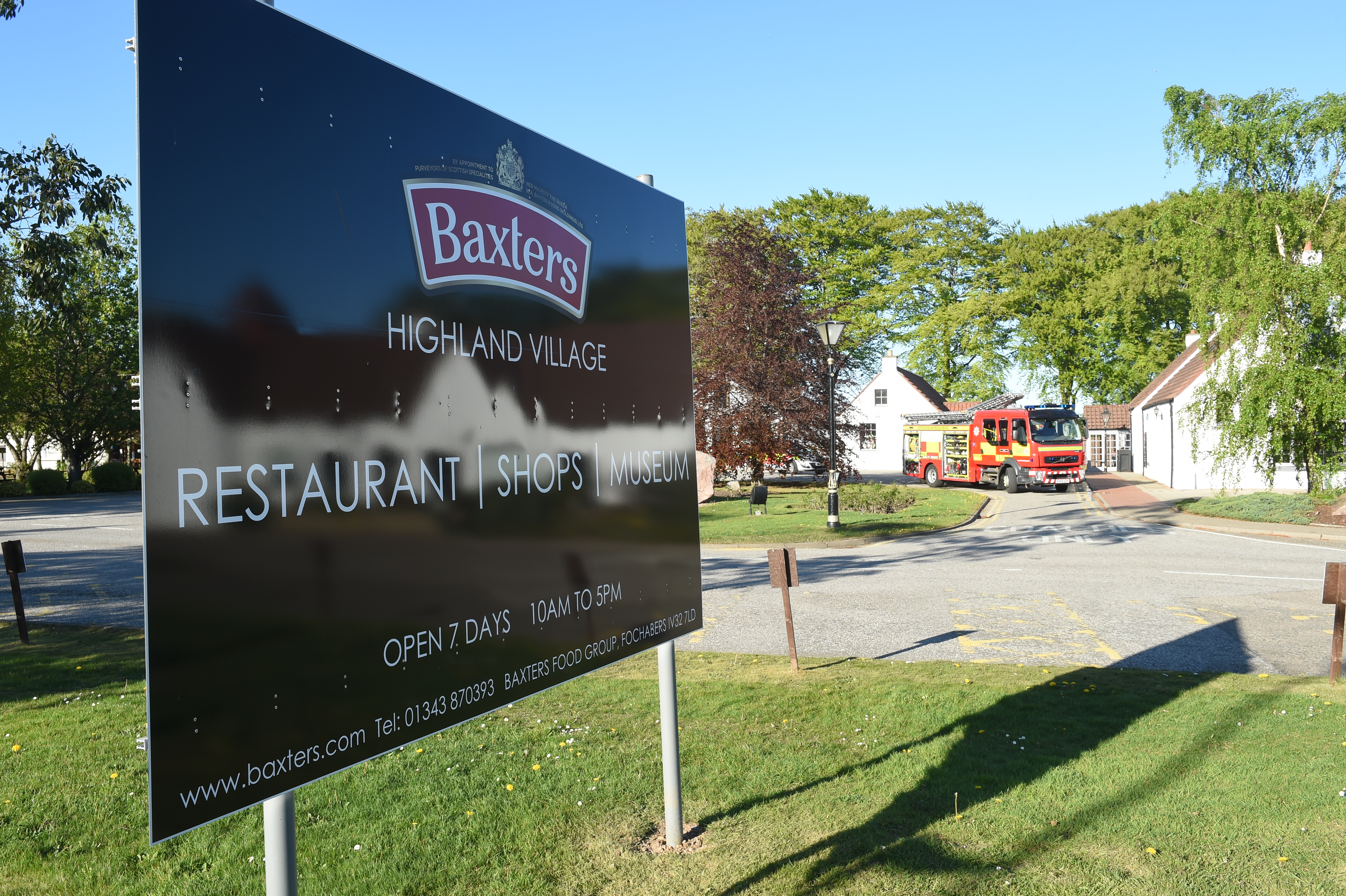 Crews called to fire at Baxters in Moray