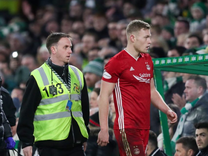 McInnes says loss of Cosgrove hit Dons hard in Celtic clash