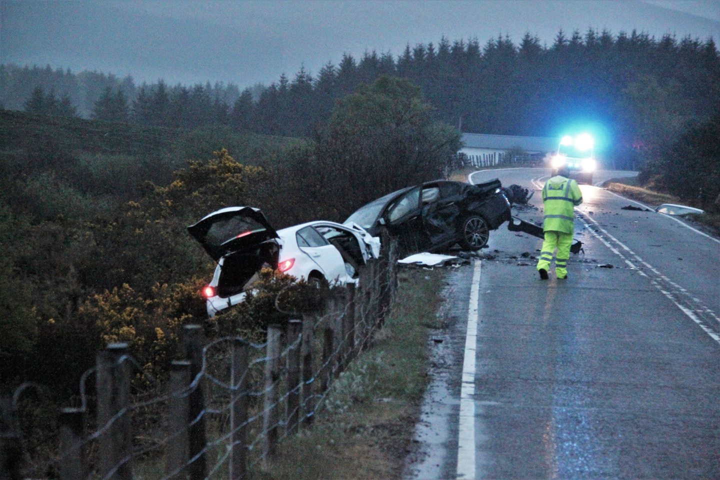 A82 reopens following serious three car crash which resulted in