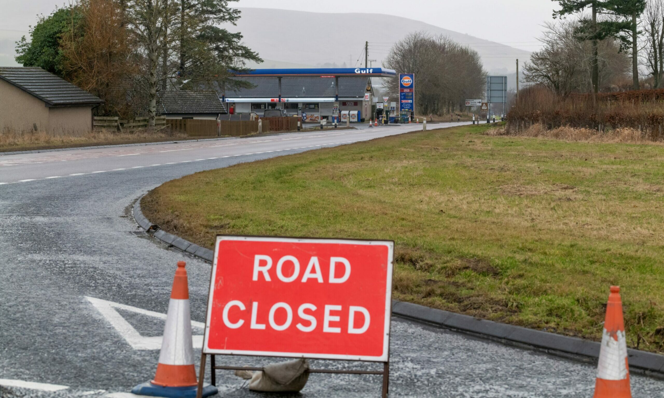 A96 closed at Huntly and Inverurie as fire crews check petrol