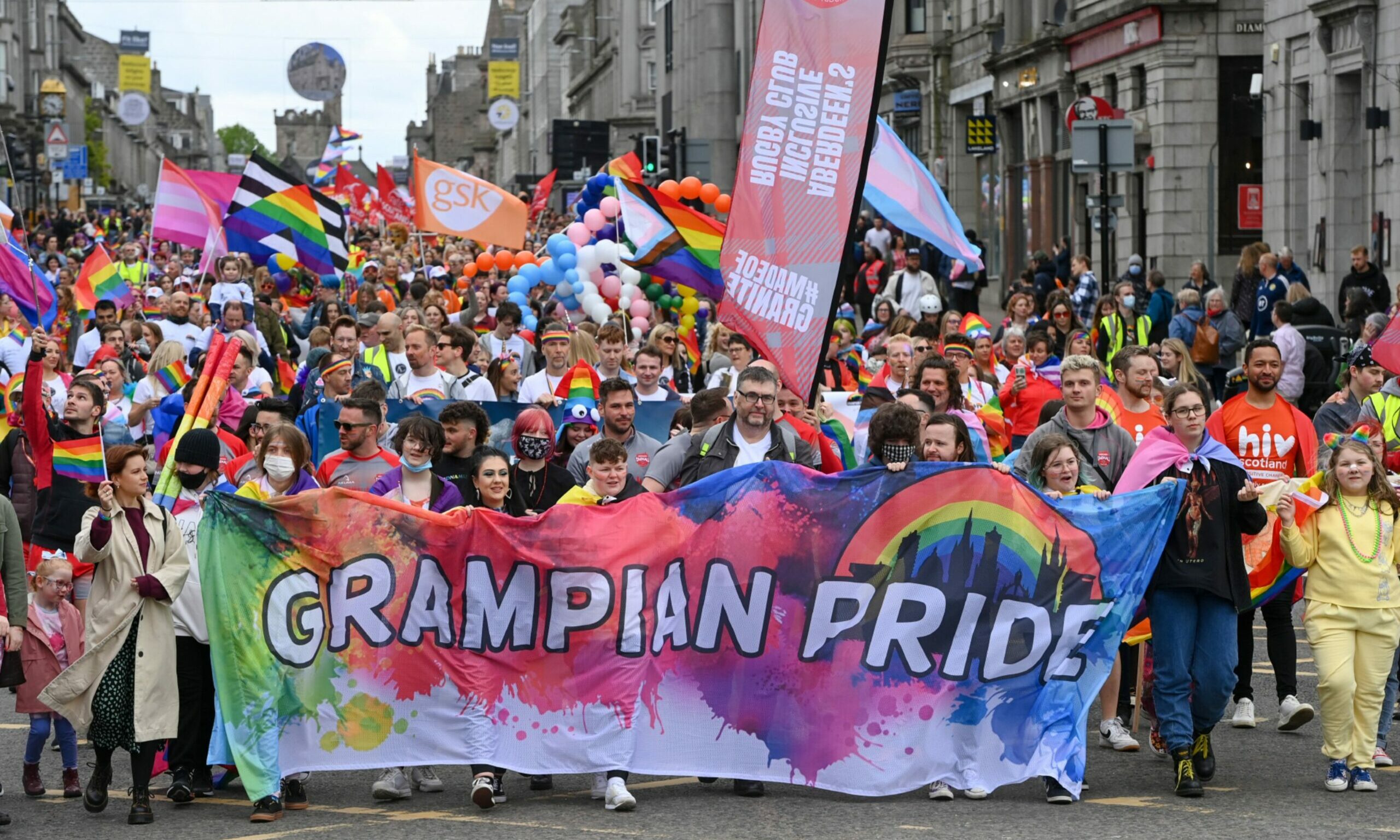 Thousands take to Aberdeen streets for Grampian Pride 2022