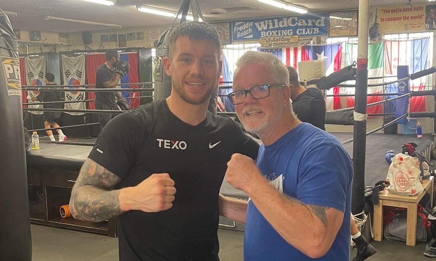 Aberdeen boxer Dean Sutherland trains with Freddie Roach