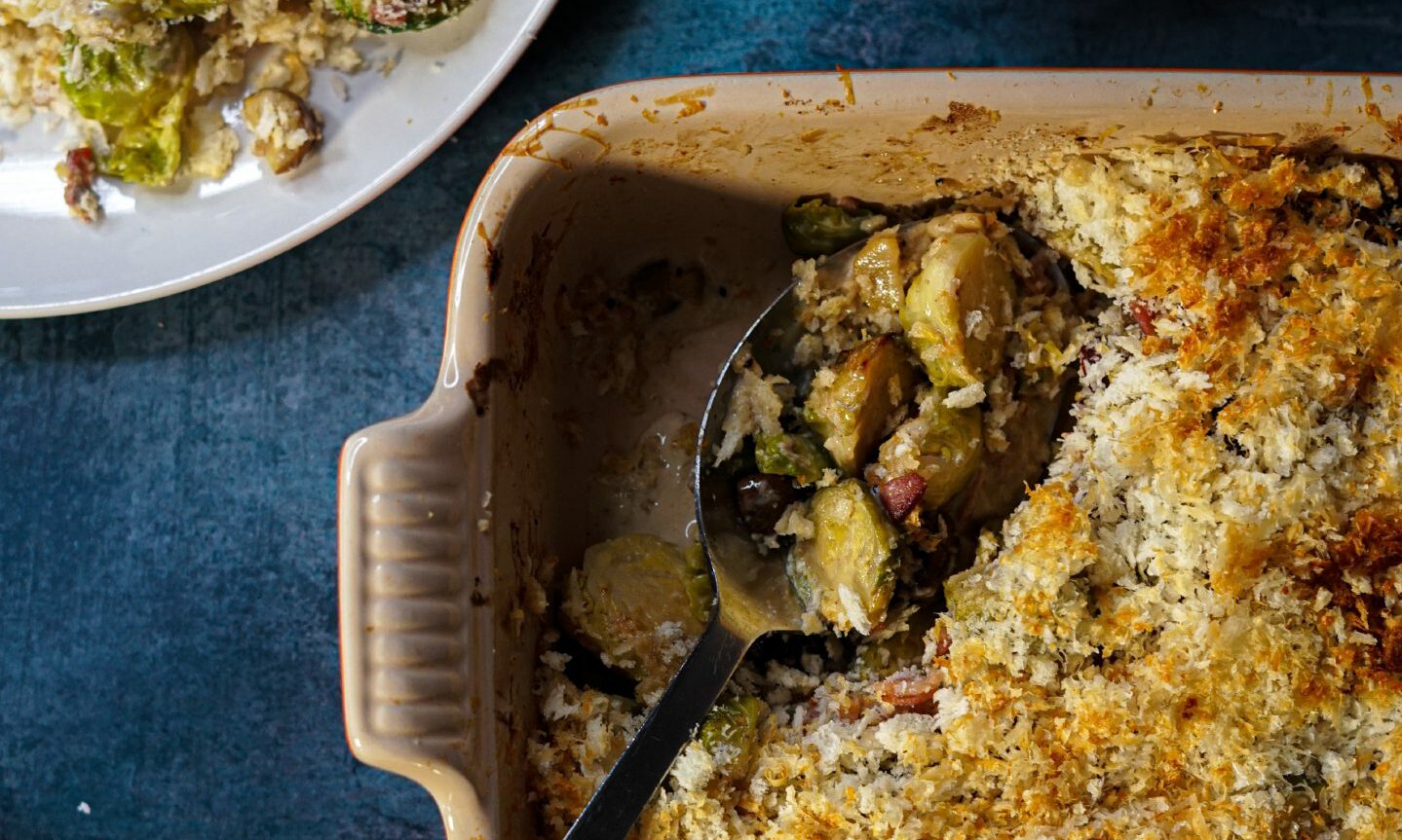 Midweek meal: Do Christmas right with this Brussels sprouts gratin