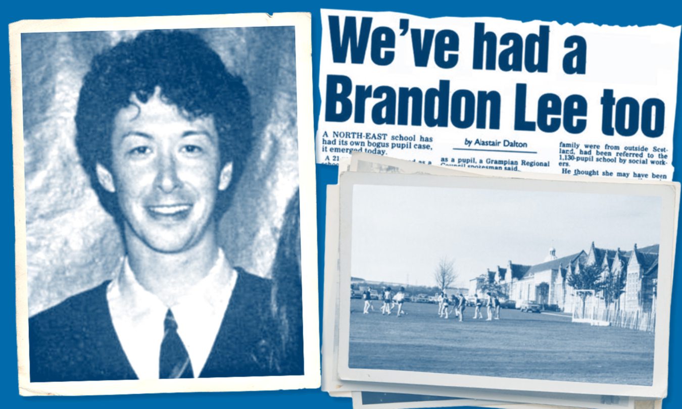 Bogus schoolgirl was Inverurie Academy's own 'Brandon Lee'