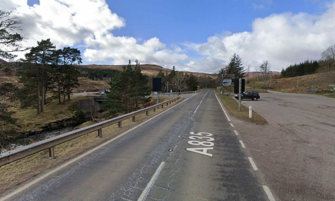 A835 reopens following two vehicle crash near Braemore