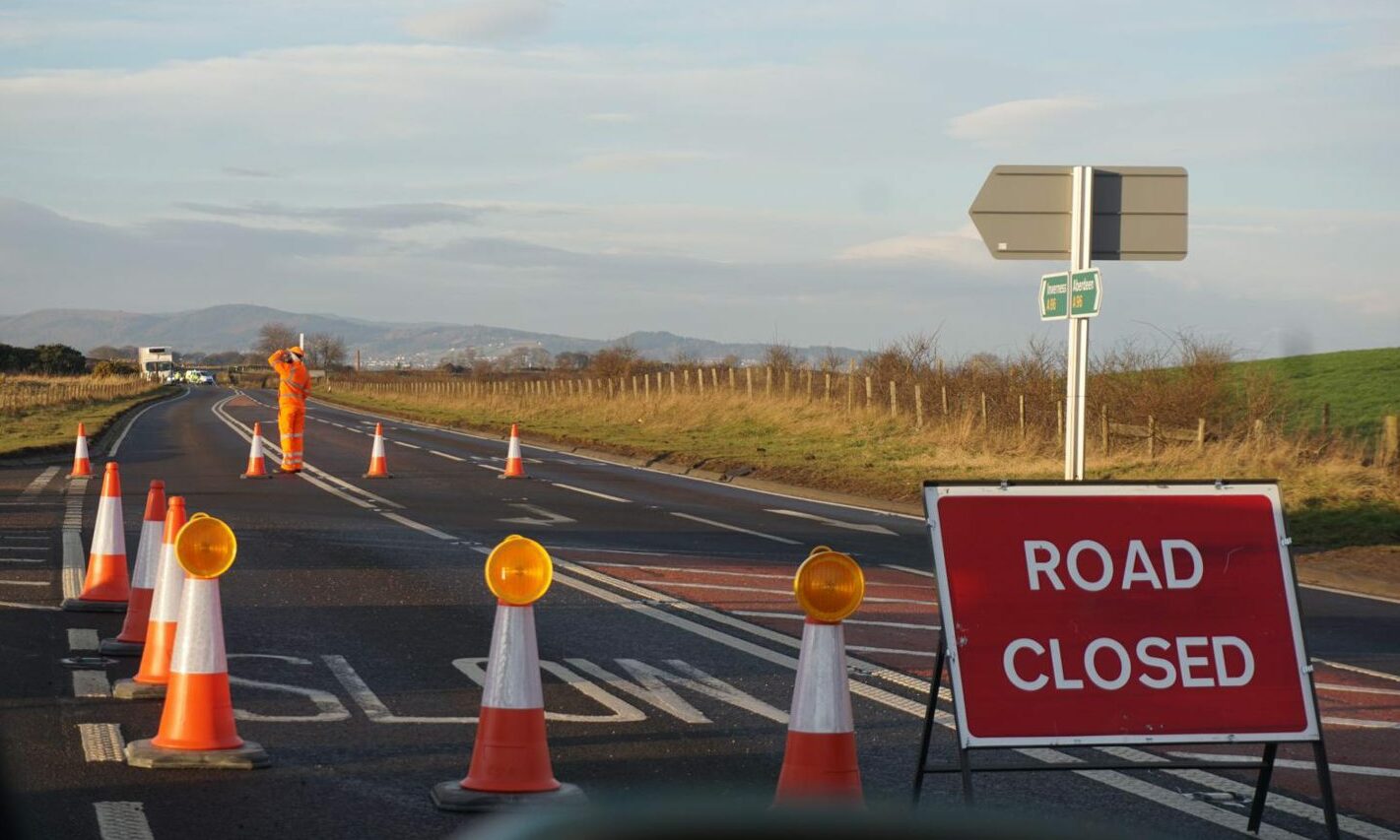 Man in hospital after being hit by vehicle on A96 near Inverness