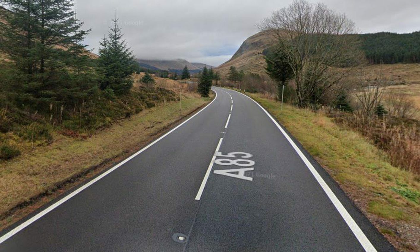 A85 shut near Dalmally following serious collision