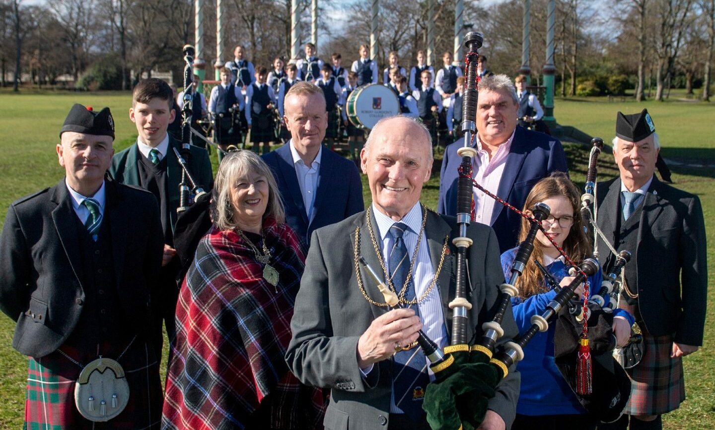 Sound of pipes in Aberdeen park ahead of European Pipe Band Championships