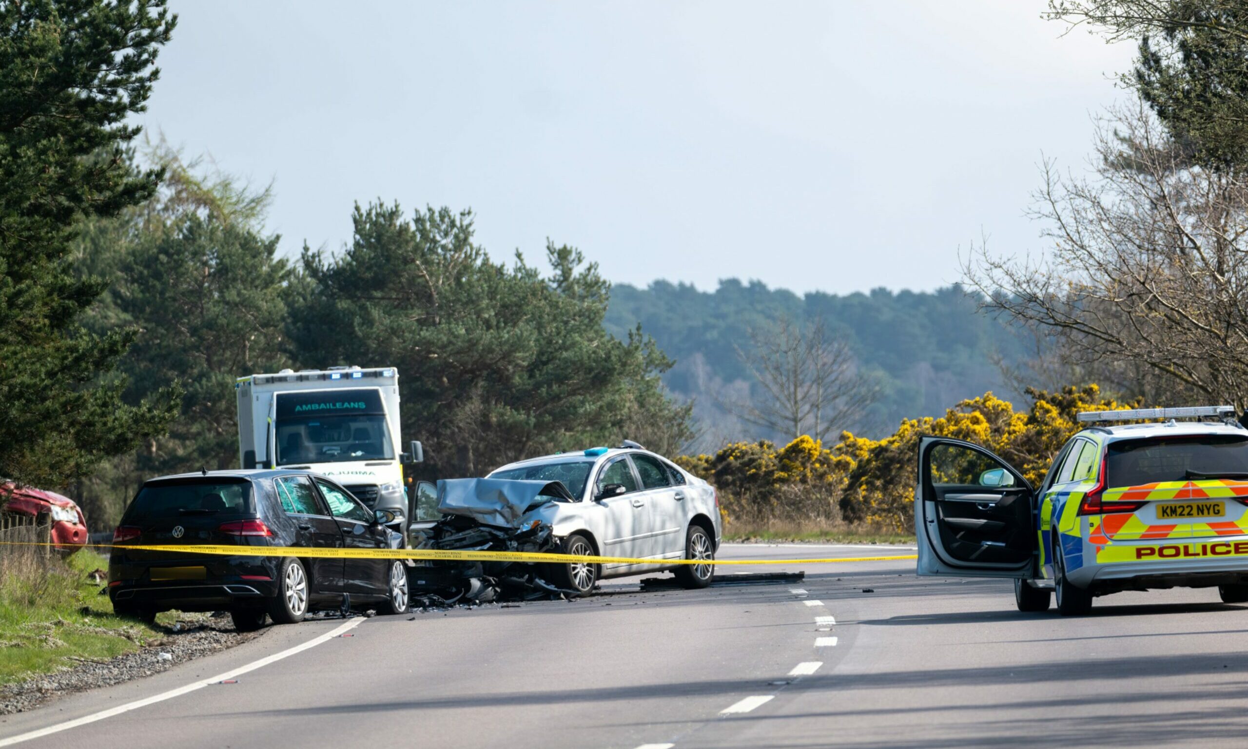 A96 closed for seven hours due to crash near Lhanbryde