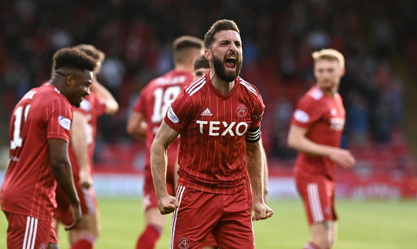 Graeme Shinnie scores twice as Aberdeen secure European return