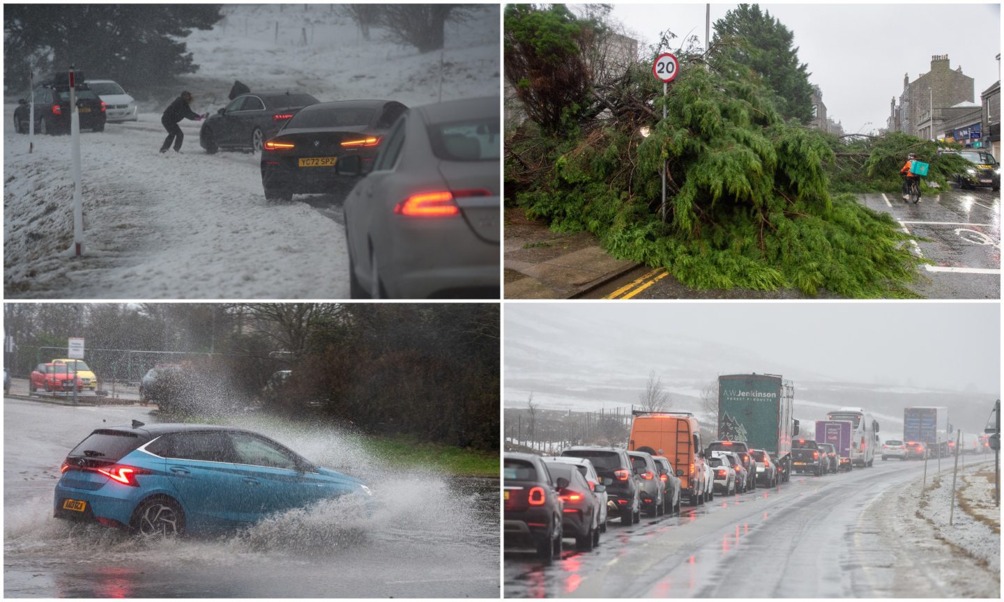 Storm Gerrit Wind and rain cause havoc across northern Scotland