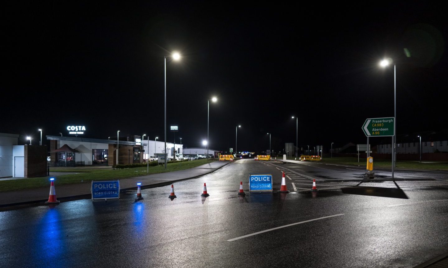 Two taken to hospital after pedestrian hit by car on A96 near Elgin