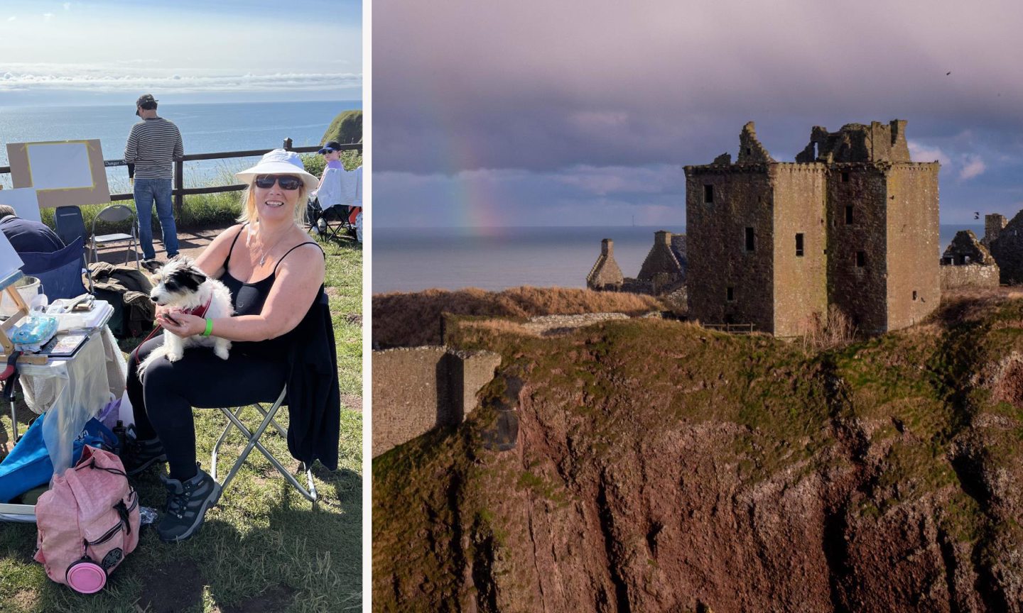 Dunnottar Castle Stars In Sky S Landscape Artist Of The Year   Dunnottar 1s2xtdmjx 