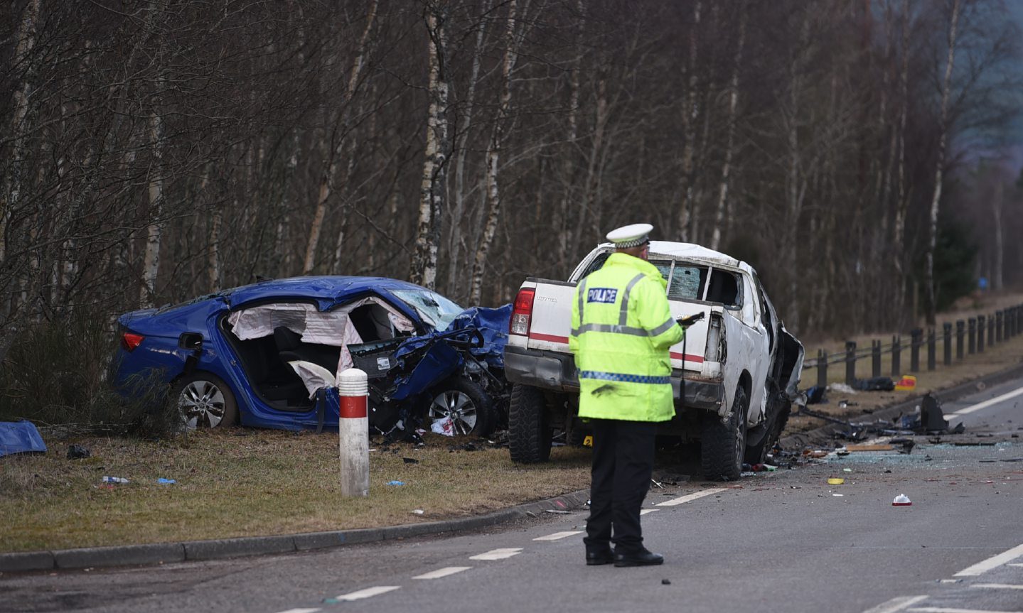 Man 60 airlifted to hospital after A9 crash south of Aviemore