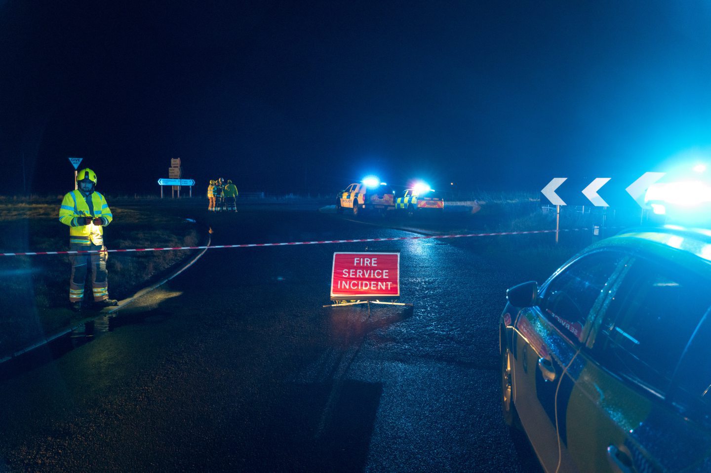 Two Lossiemouth roads remain closed more than 12 hours after crash