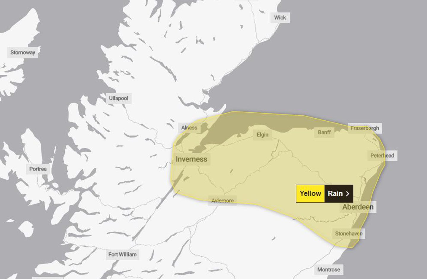 Heavy rain could bring flooding across the north and north-east