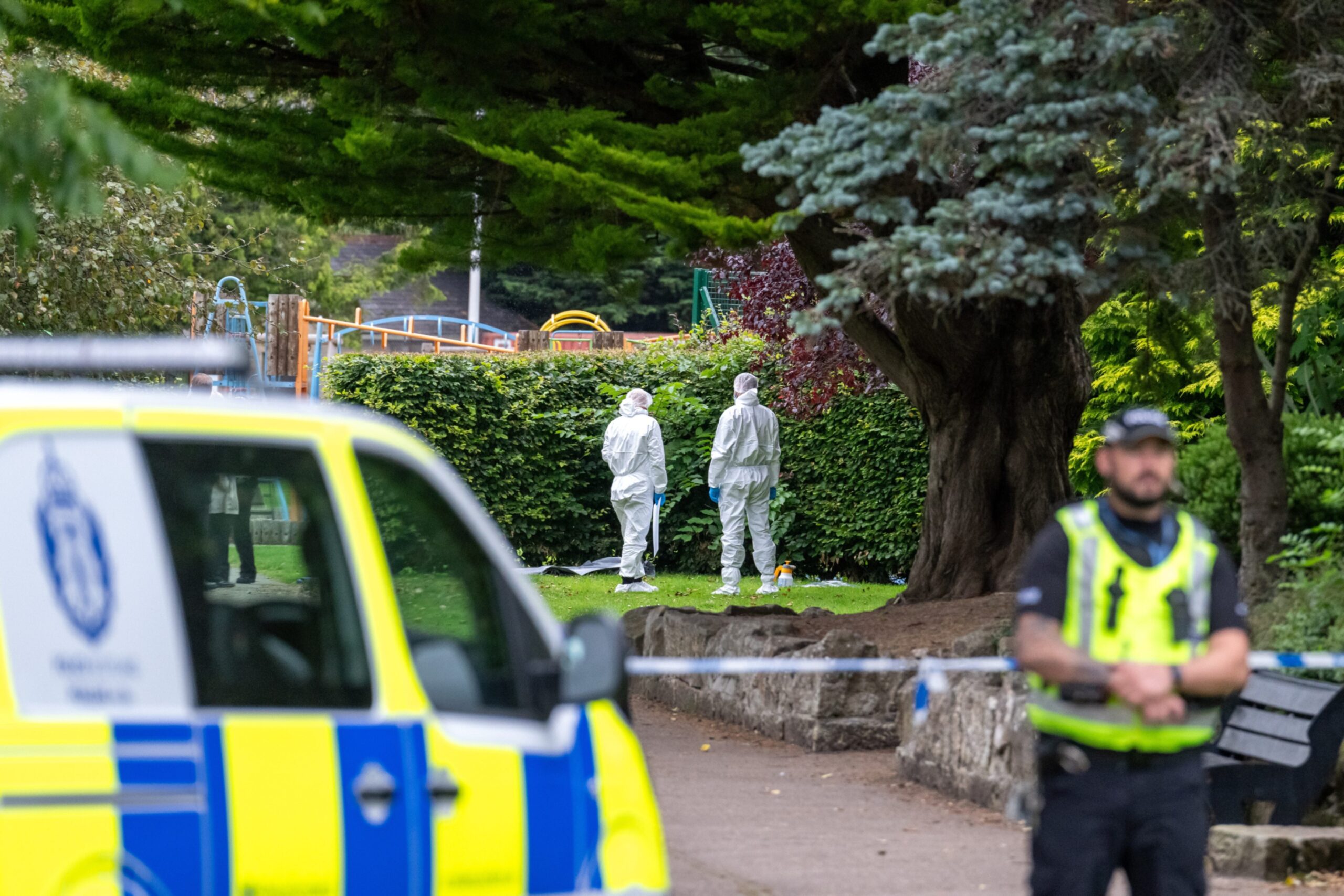 Elgin's Cooper Park sealed off as forensic teams comb the area