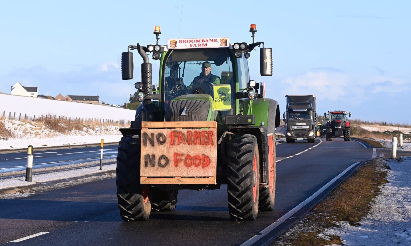 Tractor runs into Aberdeen highlight farmers’ angst