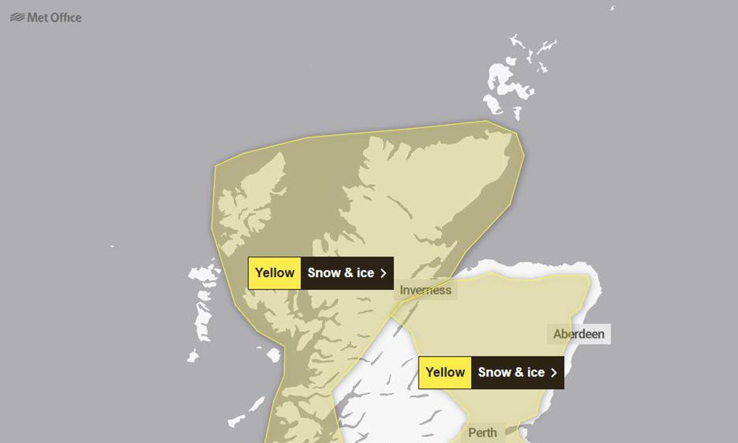 New 23-hour snow and ice warning for Highlands and west coast