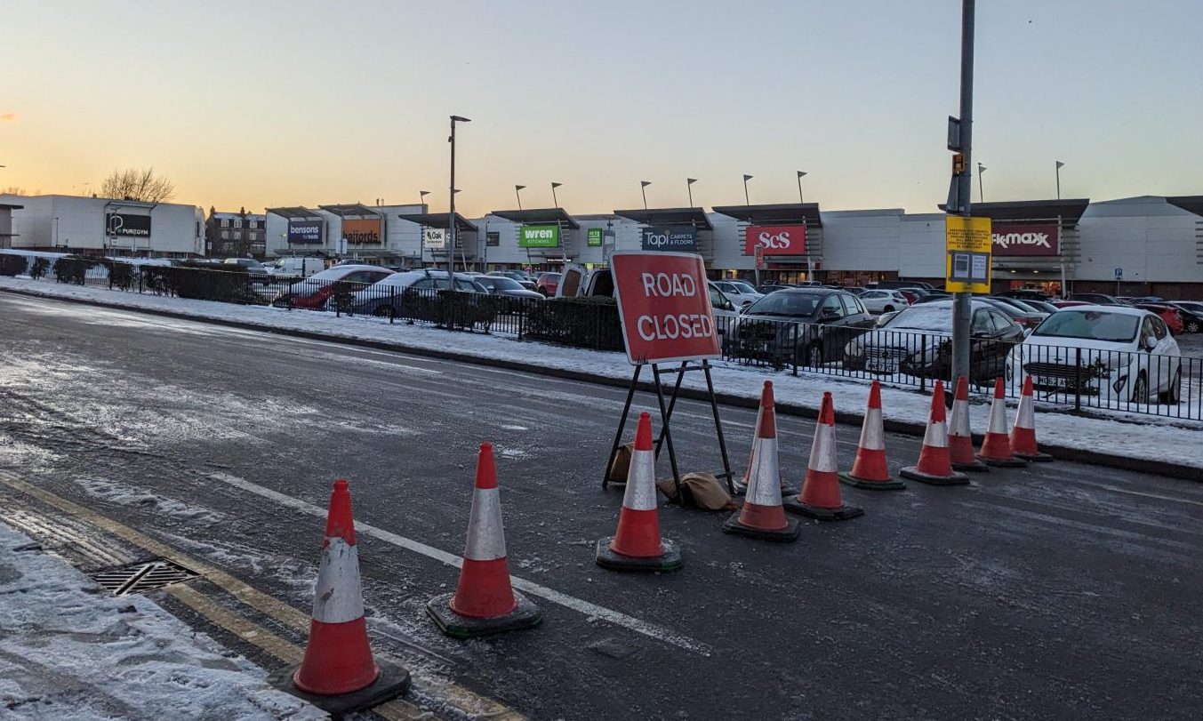 Bedford Road in Aberdeen closed as Scottish Water teams work