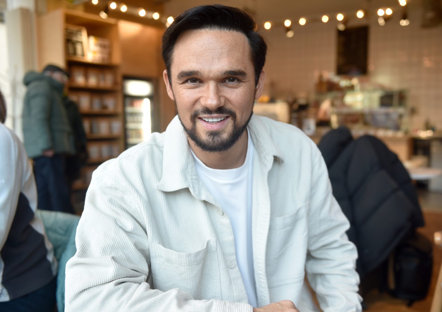 Gareth Gates enjoys an evening in Inverness ahead of April show