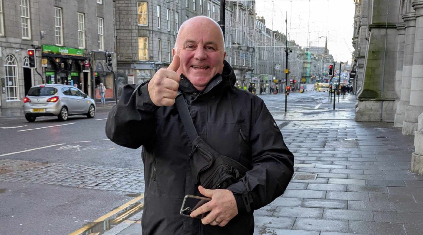 Dundee fan headbutted Pittodrie steward at Dons match