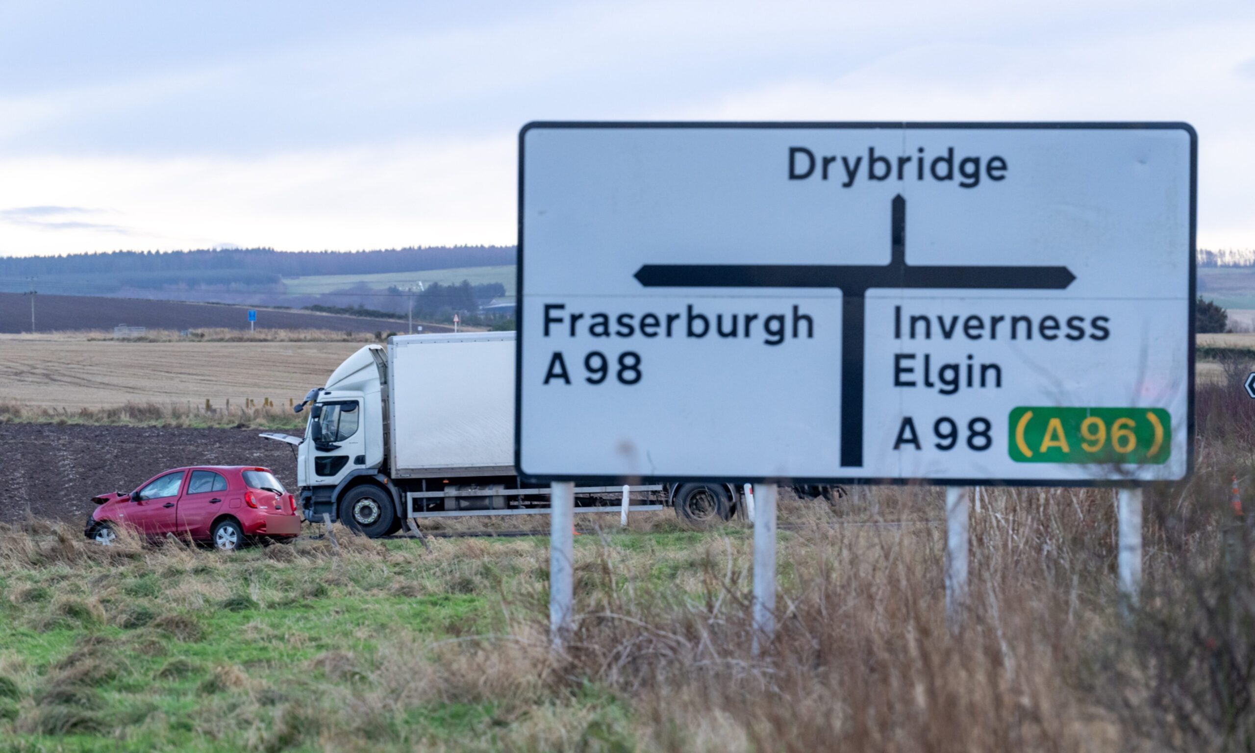 Woman, 78, dies four days after A98 crash near Buckie