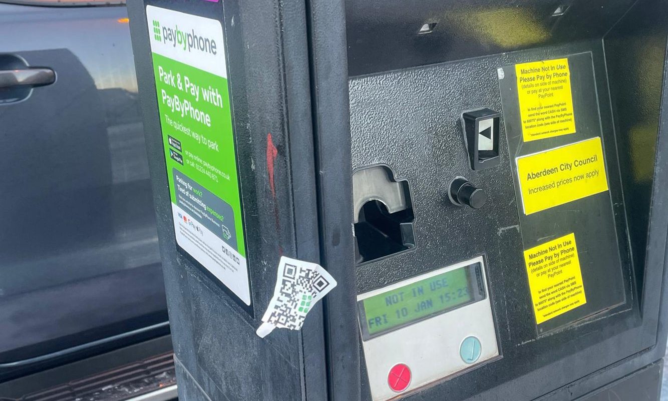 Aberdeen drivers target of QR code parking scam again