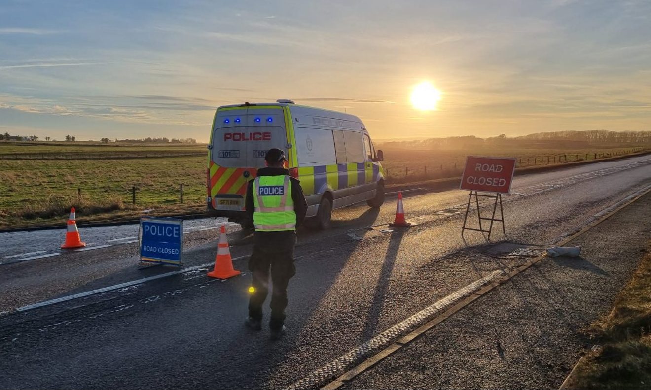 Man, 53, dies after crash involving lorry on A90 at Auchiries