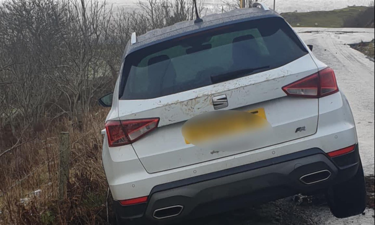 Four cars end up off road near Skye’s Fairy Glen during ice warning