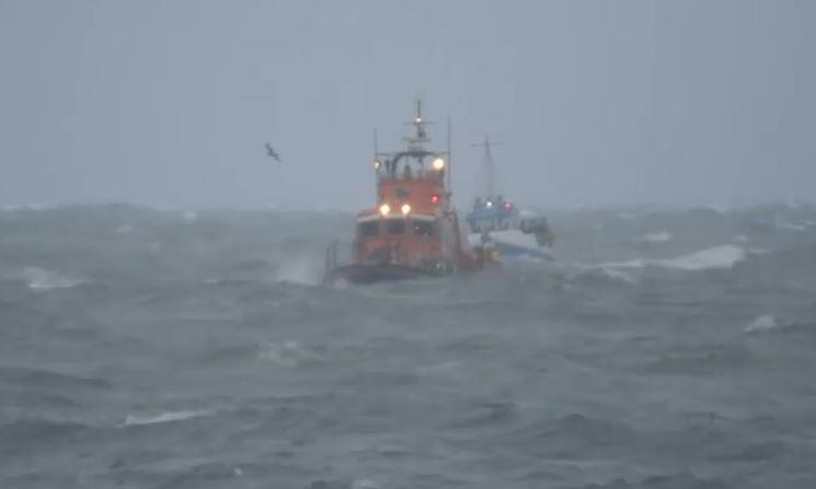 Fraserburgh lifeboat sails into the eye of the storm to rescue small ...